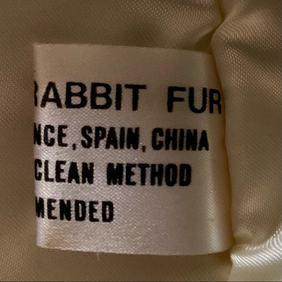 VTG Genuine Rabbit Fur Mademoiselle Jacket M - Picture 10 of 10